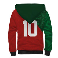 Custom Morocco National Football Sherpa Hoodie The Atlas Lions Spirit - Wonder Print Shop
