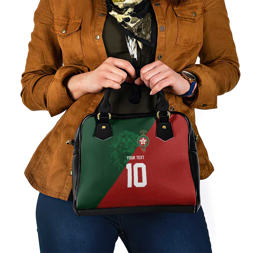 Custom Morocco National Football Shoulder Handbag The Atlas Lions Spirit - Wonder Print Shop