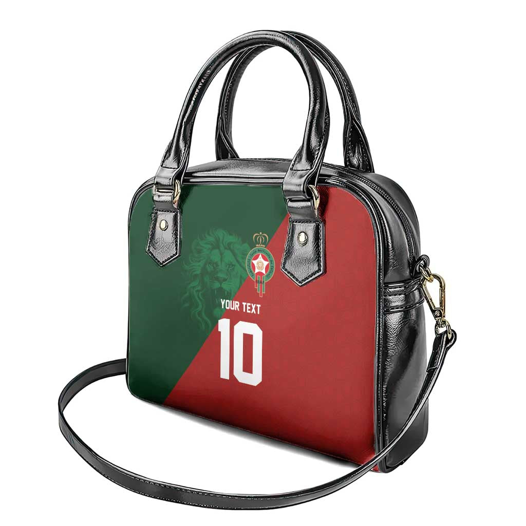 Custom Morocco National Football Shoulder Handbag The Atlas Lions Spirit - Wonder Print Shop