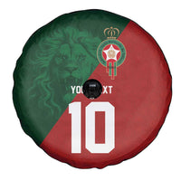 Custom Morocco National Football Spare Tire Cover The Atlas Lions Spirit - Wonder Print Shop
