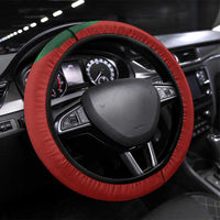 Morocco National Football Steering Wheel Cover The Atlas Lions Spirit - Wonder Print Shop