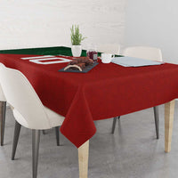 Custom Morocco National Football Tablecloth The Atlas Lions Spirit - Wonder Print Shop