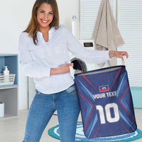 Custom Haiti National Football Laundry Basket Sporty Style - Wonder Print Shop