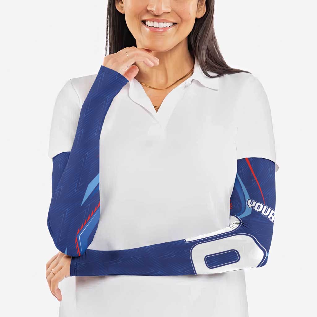 Custom Haiti National Football Arm Sleeves Sporty Style - Wonder Print Shop