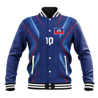 Custom Haiti National Football Baseball Jacket Sporty Style - Wonder Print Shop