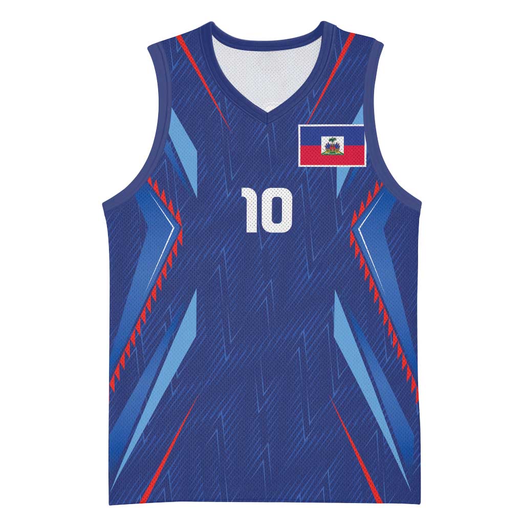 Custom Haiti National Football Basketball Jersey Sporty Style - Wonder Print Shop