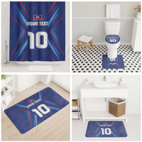 Custom Haiti National Football Bathroom Set Sporty Style - Wonder Print Shop