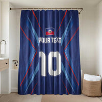 Custom Haiti National Football Bathroom Set Sporty Style - Wonder Print Shop