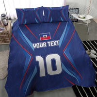 Custom Haiti National Football Bedding Set Sporty Style - Wonder Print Shop