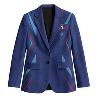 Custom Haiti National Football Blazer Sporty Style - Wonder Print Shop