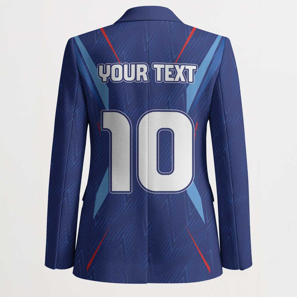 Custom Haiti National Football Blazer Sporty Style - Wonder Print Shop