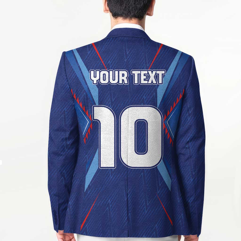 Custom Haiti National Football Blazer Sporty Style - Wonder Print Shop