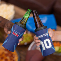 Custom Haiti National Football 4 in 1 Can Cooler Tumbler Sporty Style - Wonder Print Shop