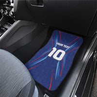 Custom Haiti National Football Car Mats Sporty Style - Wonder Print Shop