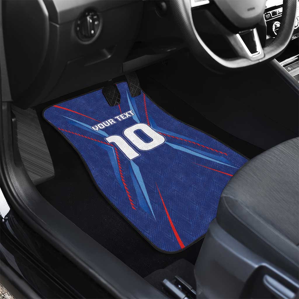 Custom Haiti National Football Car Mats Sporty Style - Wonder Print Shop