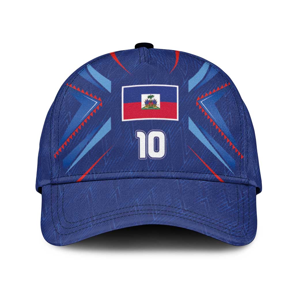 Custom Haiti National Football Classic Cap Sporty Style - Wonder Print Shop