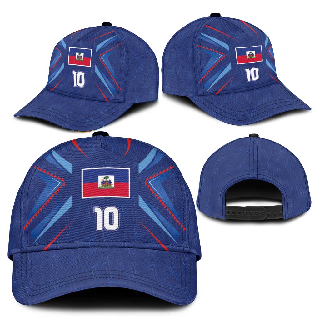 Custom Haiti National Football Classic Cap Sporty Style - Wonder Print Shop