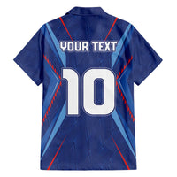 Custom Haiti National Football Family Matching Off The Shoulder Long Sleeve Dress and Hawaiian Shirt Sporty Style - Wonder Print Shop