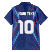 Custom Haiti National Football Family Matching Off Shoulder Short Dress and Hawaiian Shirt Sporty Style - Wonder Print Shop