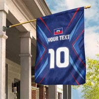 Custom Haiti National Football Garden Flag Sporty Style - Wonder Print Shop