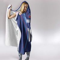 Custom Haiti National Football Hooded Blanket Sporty Style - Wonder Print Shop