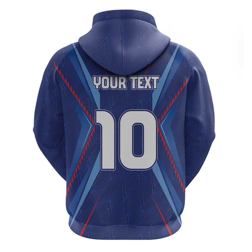 Custom Haiti National Football Hoodie Sporty Style - Wonder Print Shop