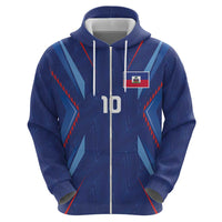 Custom Haiti National Football Hoodie Sporty Style - Wonder Print Shop