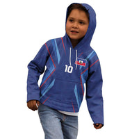 Custom Haiti National Football Kid Hoodie Sporty Style - Wonder Print Shop