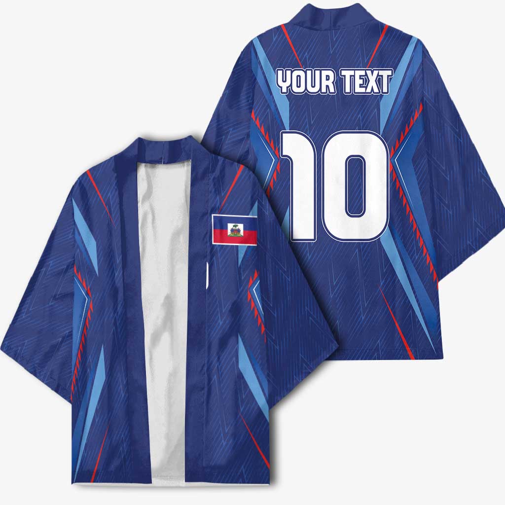 Custom Haiti National Football Kimono Sporty Style - Wonder Print Shop