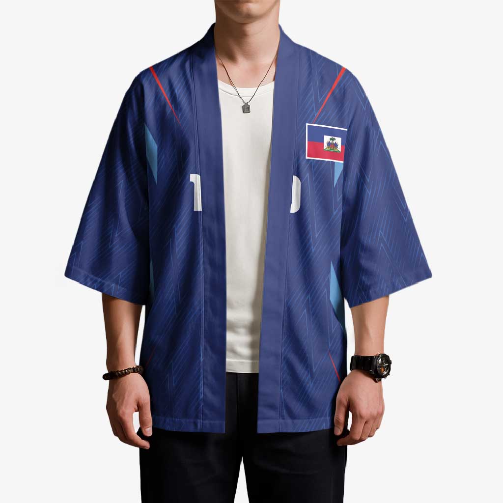 Custom Haiti National Football Kimono Sporty Style - Wonder Print Shop