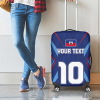 Custom Haiti National Football Luggage Cover Sporty Style - Wonder Print Shop