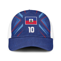 Custom Haiti National Football Mesh Trucker Cap Sporty Style - Wonder Print Shop