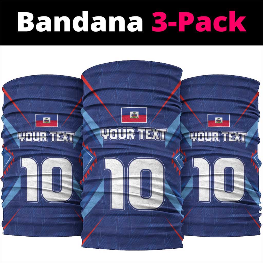 Custom Haiti National Football Neck Gaiter Sporty Style - Wonder Print Shop