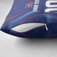 Custom Haiti National Football Pillow Cover Sporty Style - Wonder Print Shop