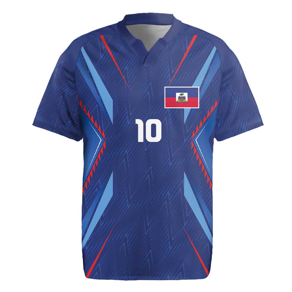 Custom Haiti National Football Rugby Jersey Sporty Style - Wonder Print Shop