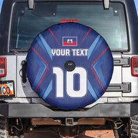 Custom Haiti National Football Spare Tire Cover Sporty Style - Wonder Print Shop