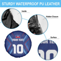 Custom Haiti National Football Spare Tire Cover Sporty Style - Wonder Print Shop