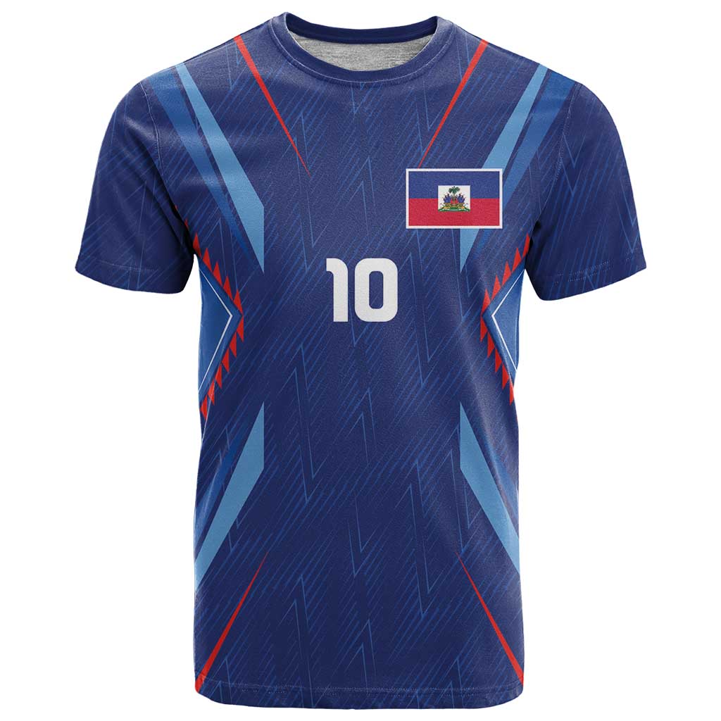 Custom Haiti National Football T Shirt Sporty Style - Wonder Print Shop