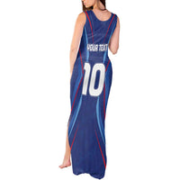 Custom Haiti National Football Tank Maxi Dress Sporty Style - Wonder Print Shop