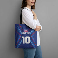 Custom Haiti National Football Tote Bag Sporty Style - Wonder Print Shop
