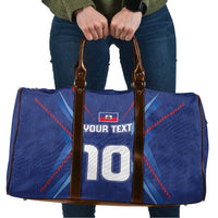 Custom Haiti National Football Travel Bag Sporty Style - Wonder Print Shop