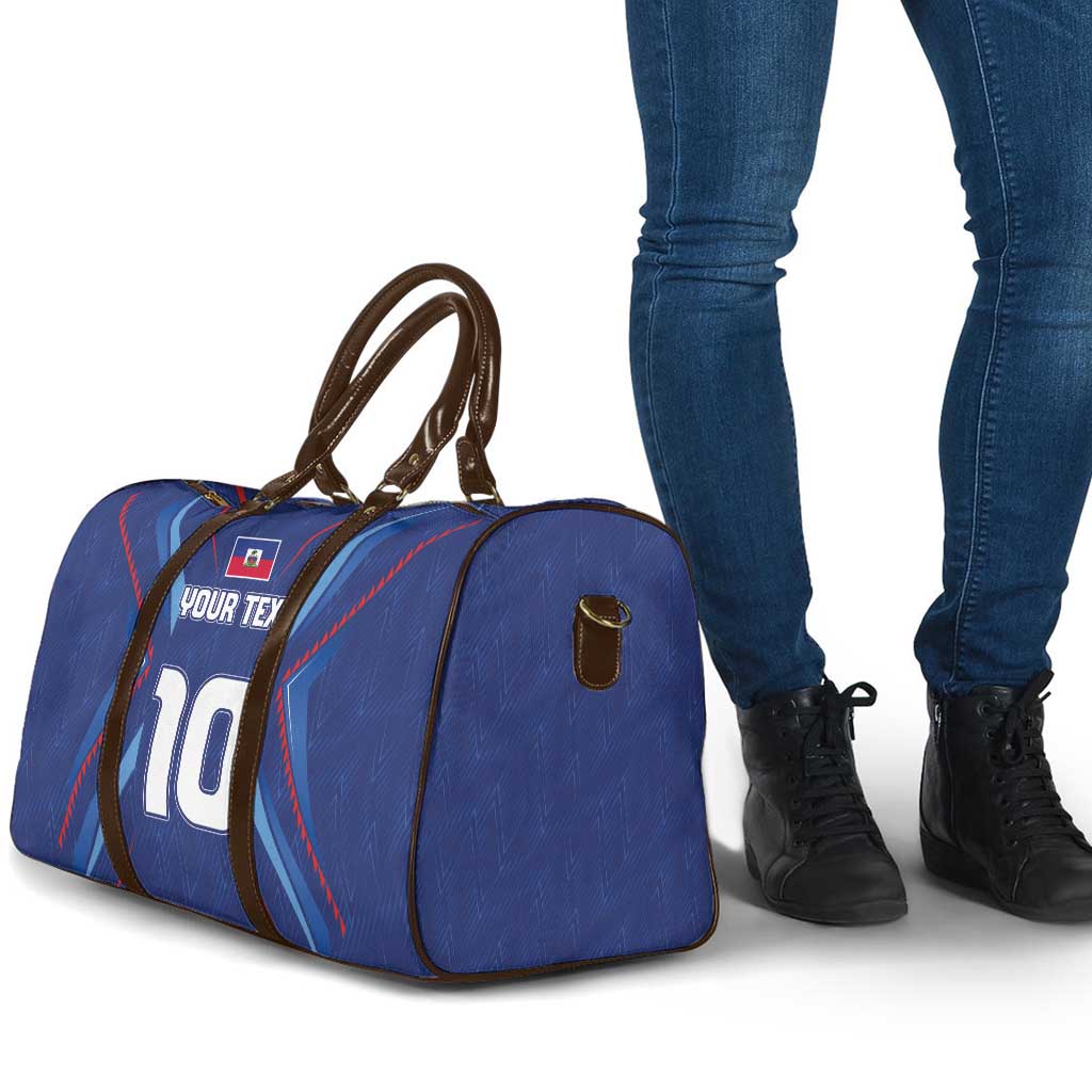 Custom Haiti National Football Travel Bag Sporty Style - Wonder Print Shop