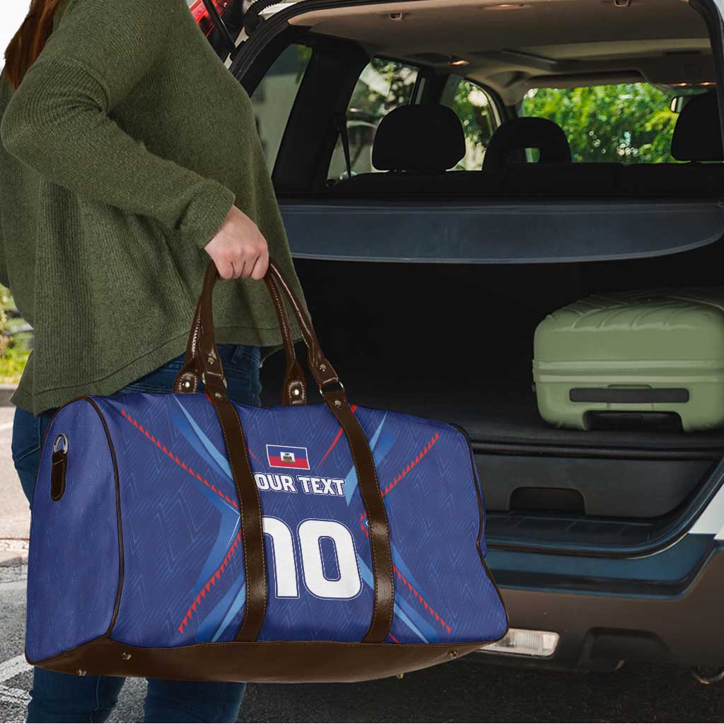 Custom Haiti National Football Travel Bag Sporty Style - Wonder Print Shop