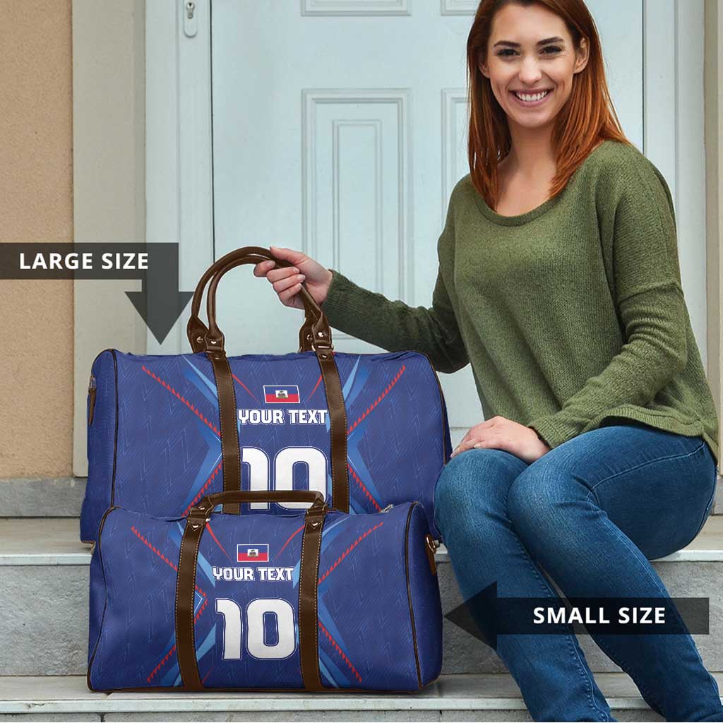 Custom Haiti National Football Travel Bag Sporty Style - Wonder Print Shop