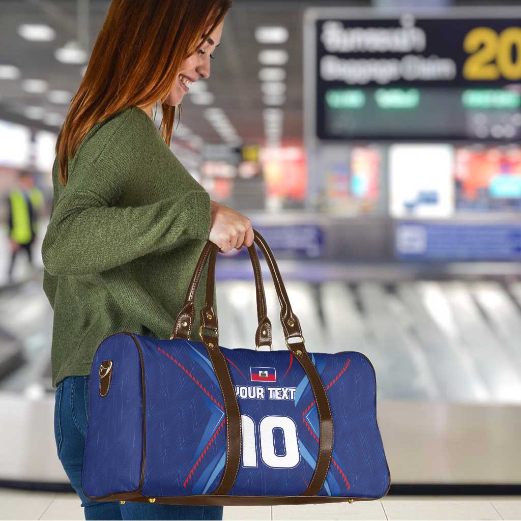 Custom Haiti National Football Travel Bag Sporty Style - Wonder Print Shop