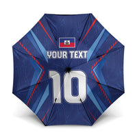 Custom Haiti National Football Umbrella Sporty Style - Wonder Print Shop