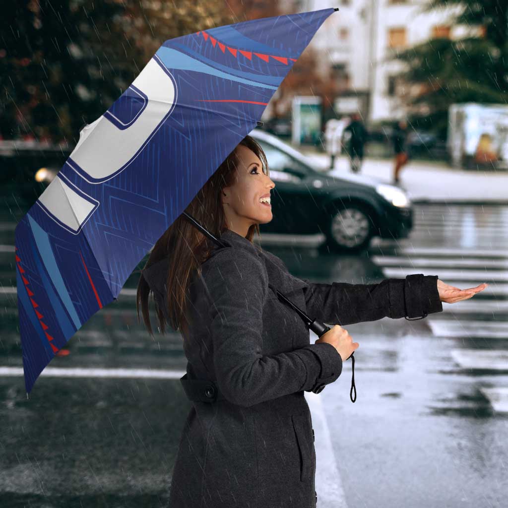 Custom Haiti National Football Umbrella Sporty Style - Wonder Print Shop