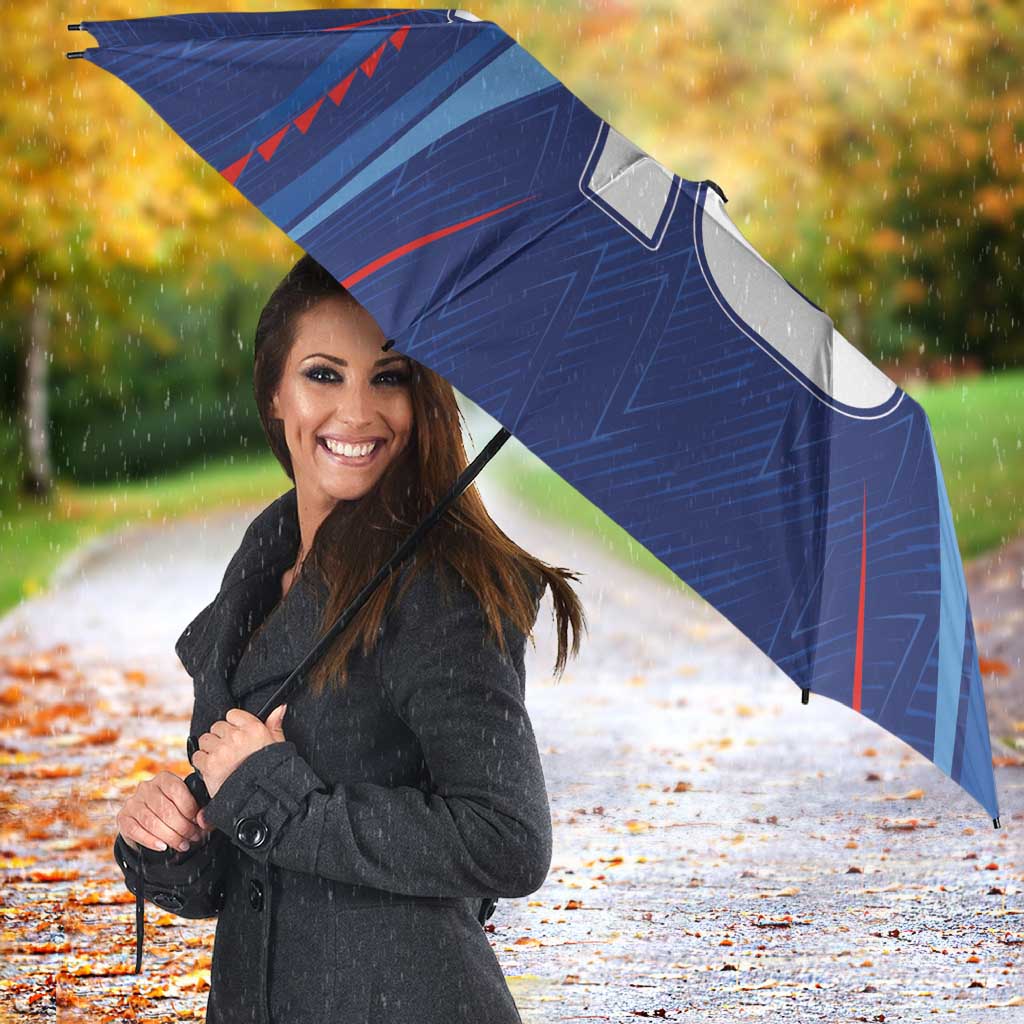 Custom Haiti National Football Umbrella Sporty Style - Wonder Print Shop