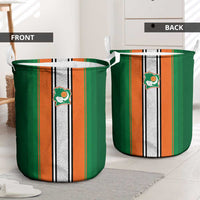 Ivory Coast National Football Laundry Basket Les Elephants-Striped Sport Style - Wonder Print Shop