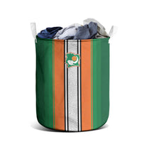 Ivory Coast National Football Laundry Basket Les Elephants-Striped Sport Style - Wonder Print Shop